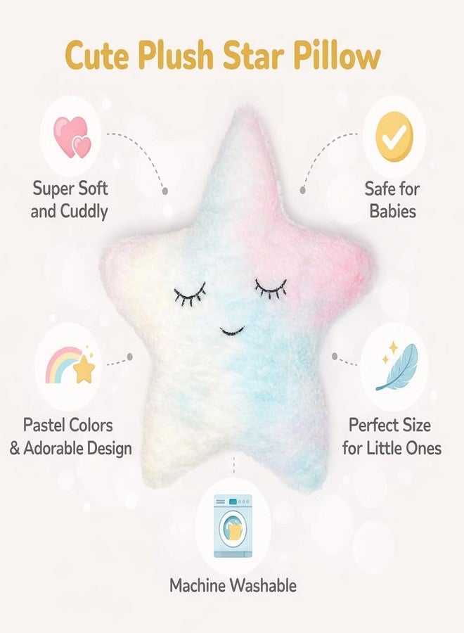 Humpy Hare Soft Plush Star Pillow Toy | Stuffed Cushion for Kids, Babies & Children | Cute & Cozy Nursery Cot Pillow | Fluffy & Huggable Plush Toy for Boys & Girls, Pack of 1 - Image 3
